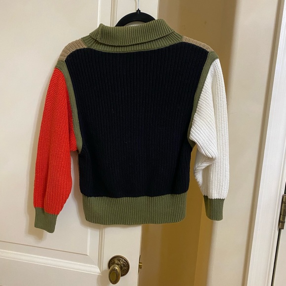 Anthropologie CALLAHAN Ruthie Colorblocked Turtleneck Sweater - Picture 5 of 6